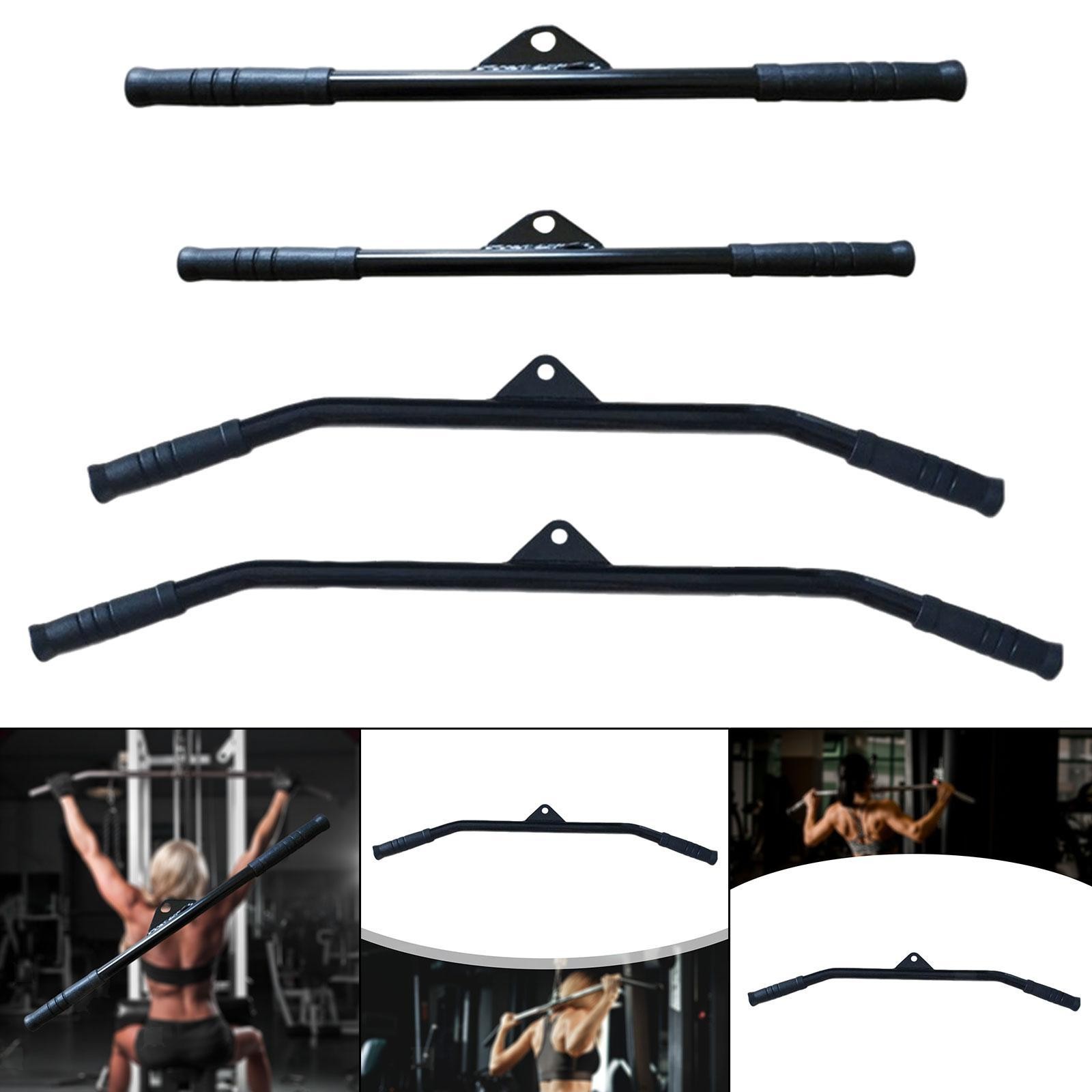 LAT Bar Cable Machine Attachment Pull Down Bar Strength Workout Fitness Muscle