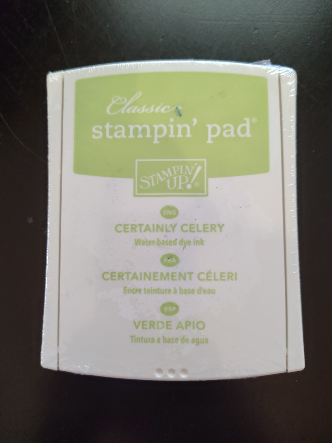 Stampin Up Classic Ink Pad NEW Sealed- Certainly Celery