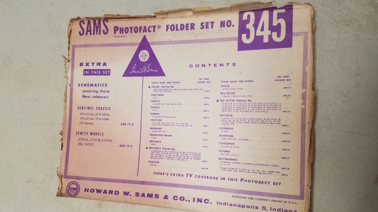 Sams Photo Facts Set 345 1/57 complete set (D)