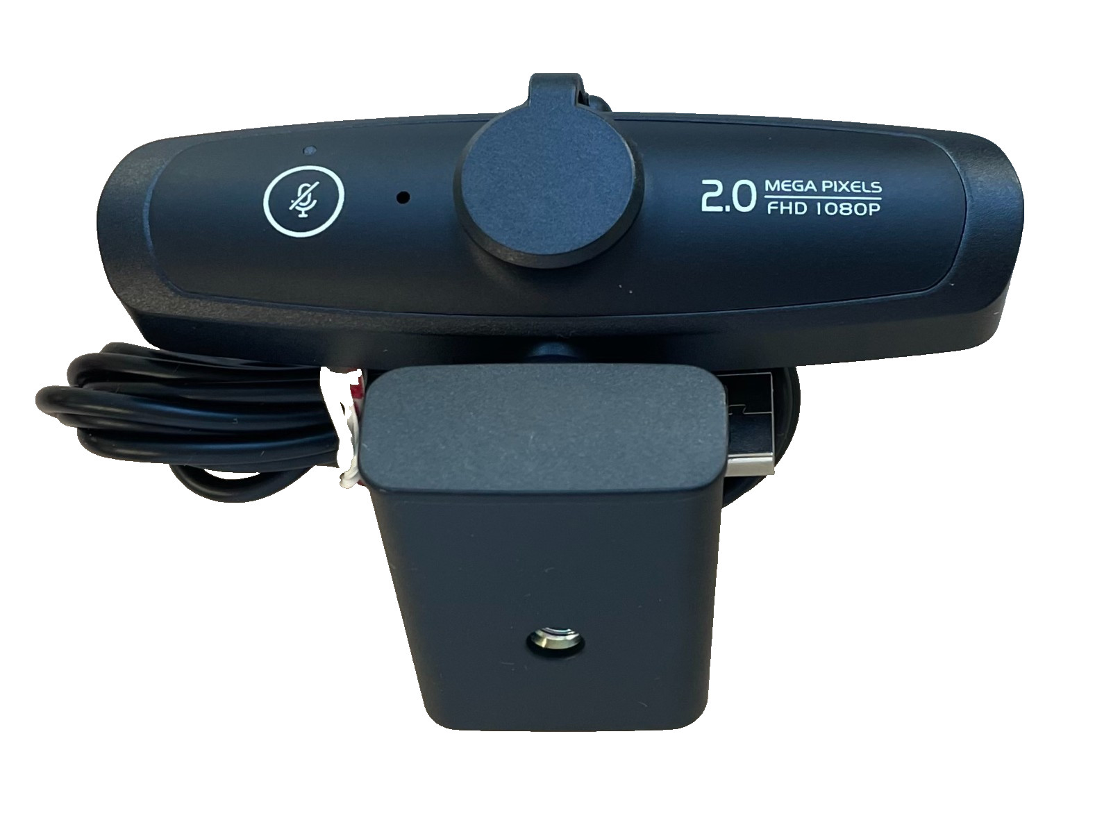 1080P Webcam with Microphone, Built-in Privacy Cover, Plug and Play USB (E892)