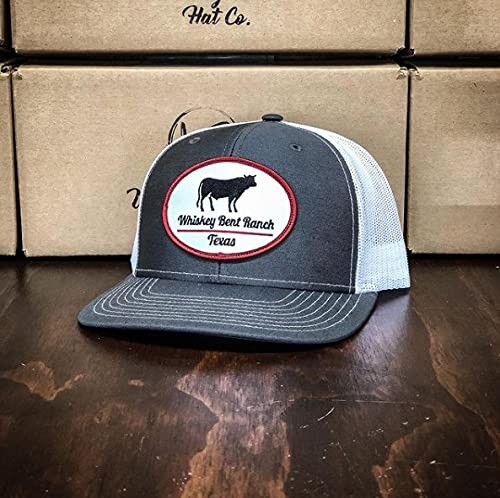 WHISKEY BENT HAT CO. Whiskey Ranch One Size, Gray/White Cattle Patch