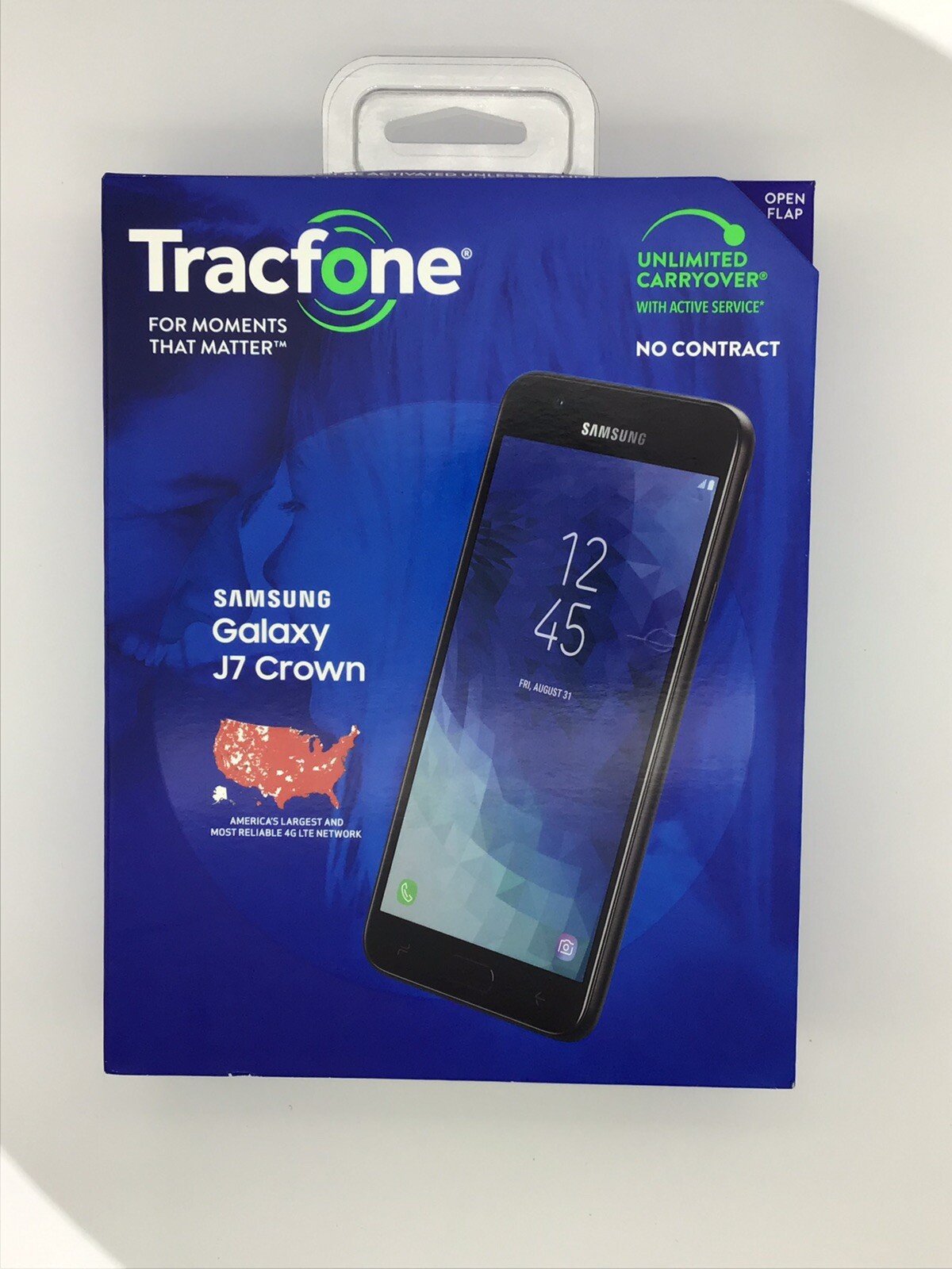 Tracfone Samsung Galaxy J7 Crown 4G LTE 5.5” 16GB 13MP Smartphone Android *READ*