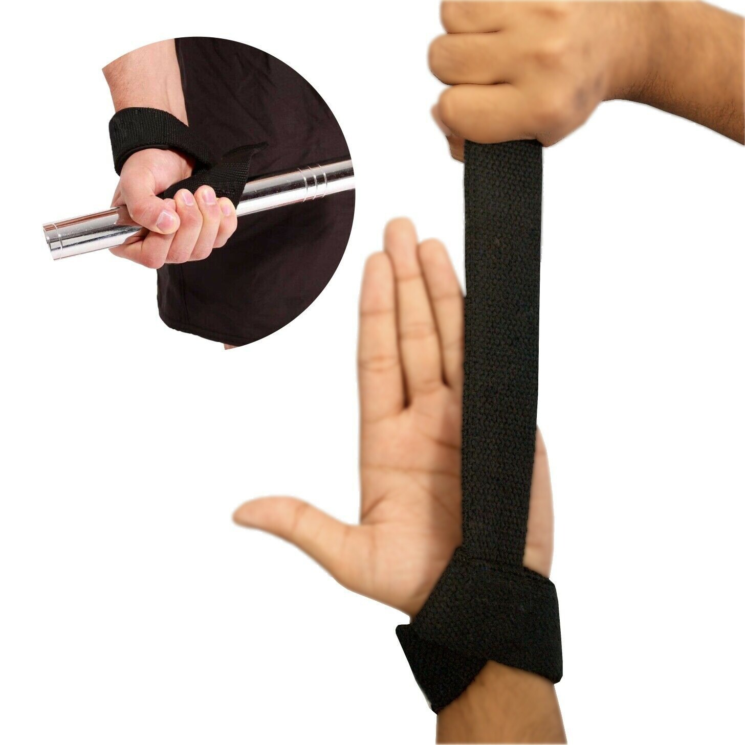 Power Weight Lifting Gym Training Straps Hand Bar Wrist grip Support protection