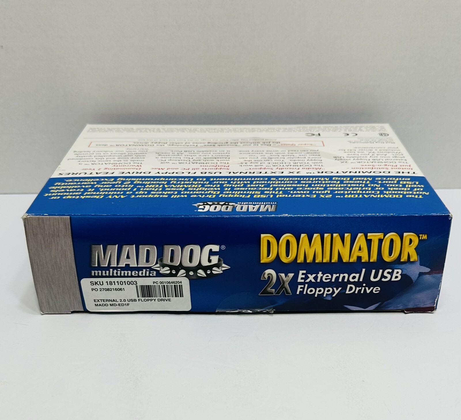 Mad Dog Multimedia Dominator 2X External USB Floppy Drive.