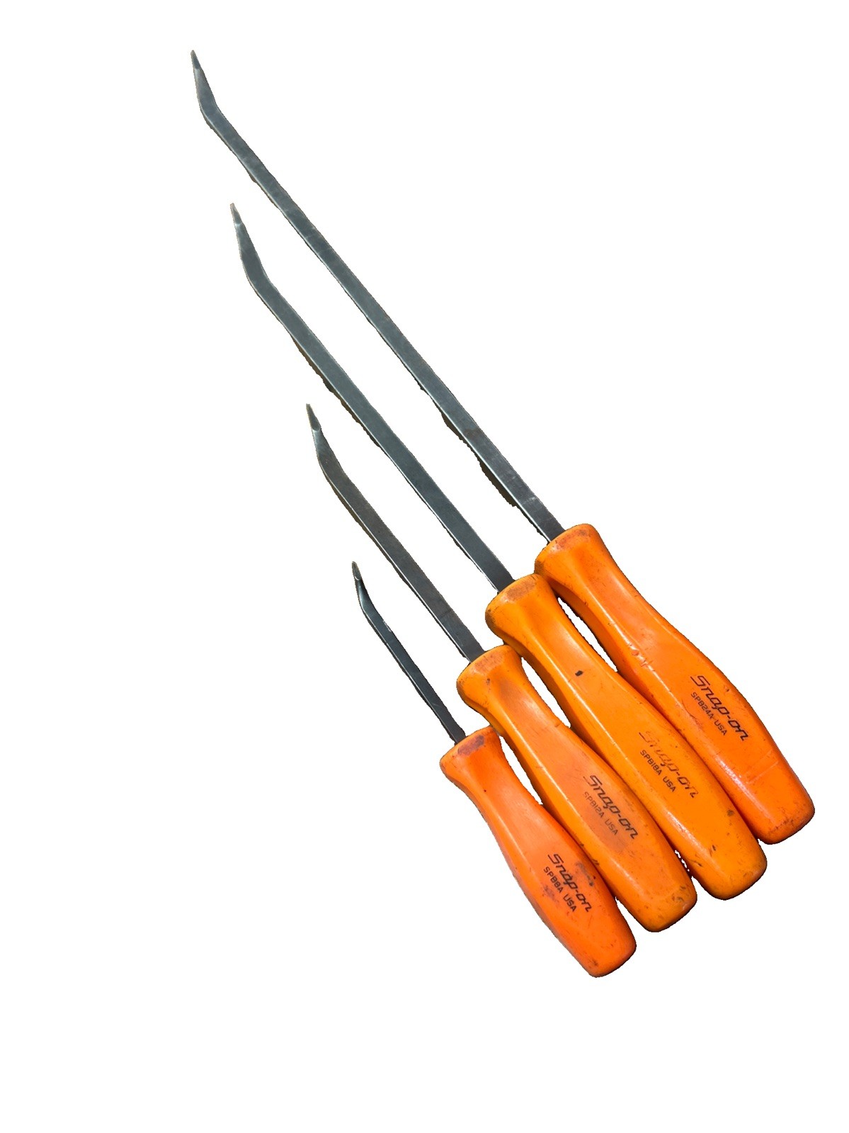 Snap-on PAK434800 4Pc Orange Handle Pry Bar Set 8" 12" 18" 24"