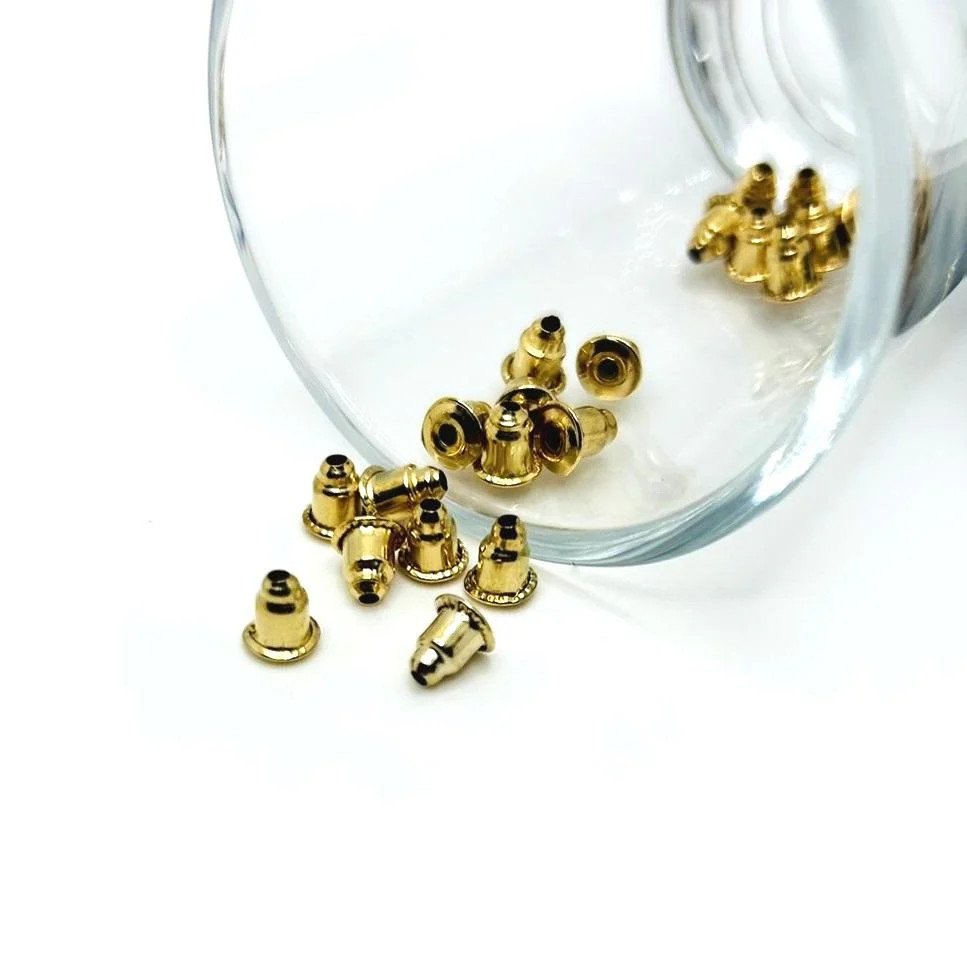 KC Gold Iron Earring Backs, 6x5mm - US Selle