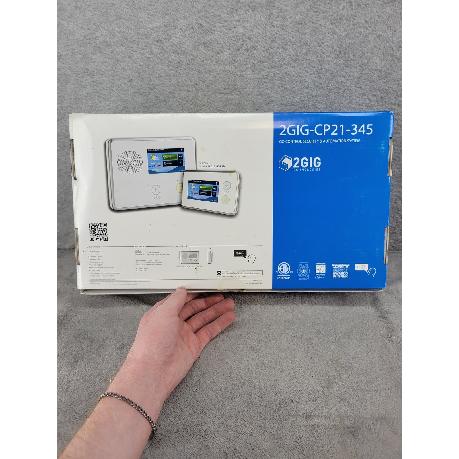 2GIG CP21-345 Go!Control Wireless Security Automation System Color Touch Screen