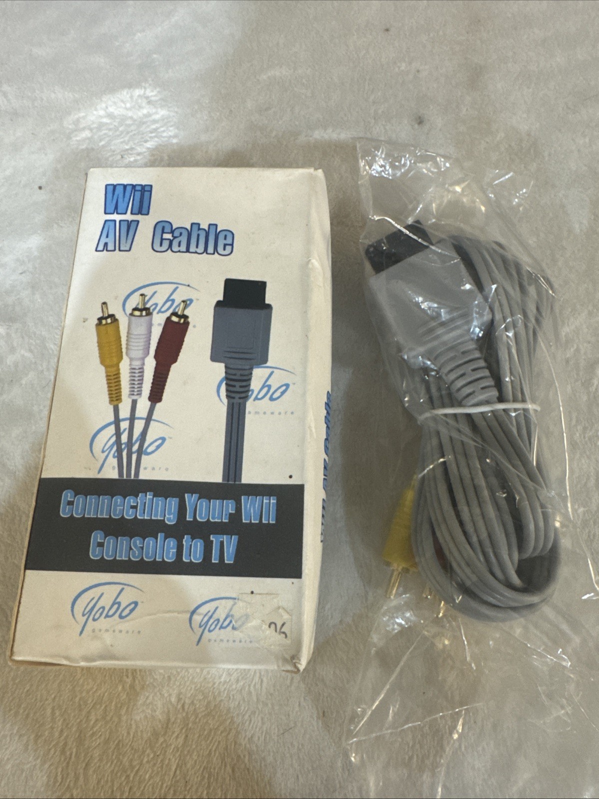 Nintendo Wii Audio Video AV Cable Cord 3rd Party Brand NEW IN BOX