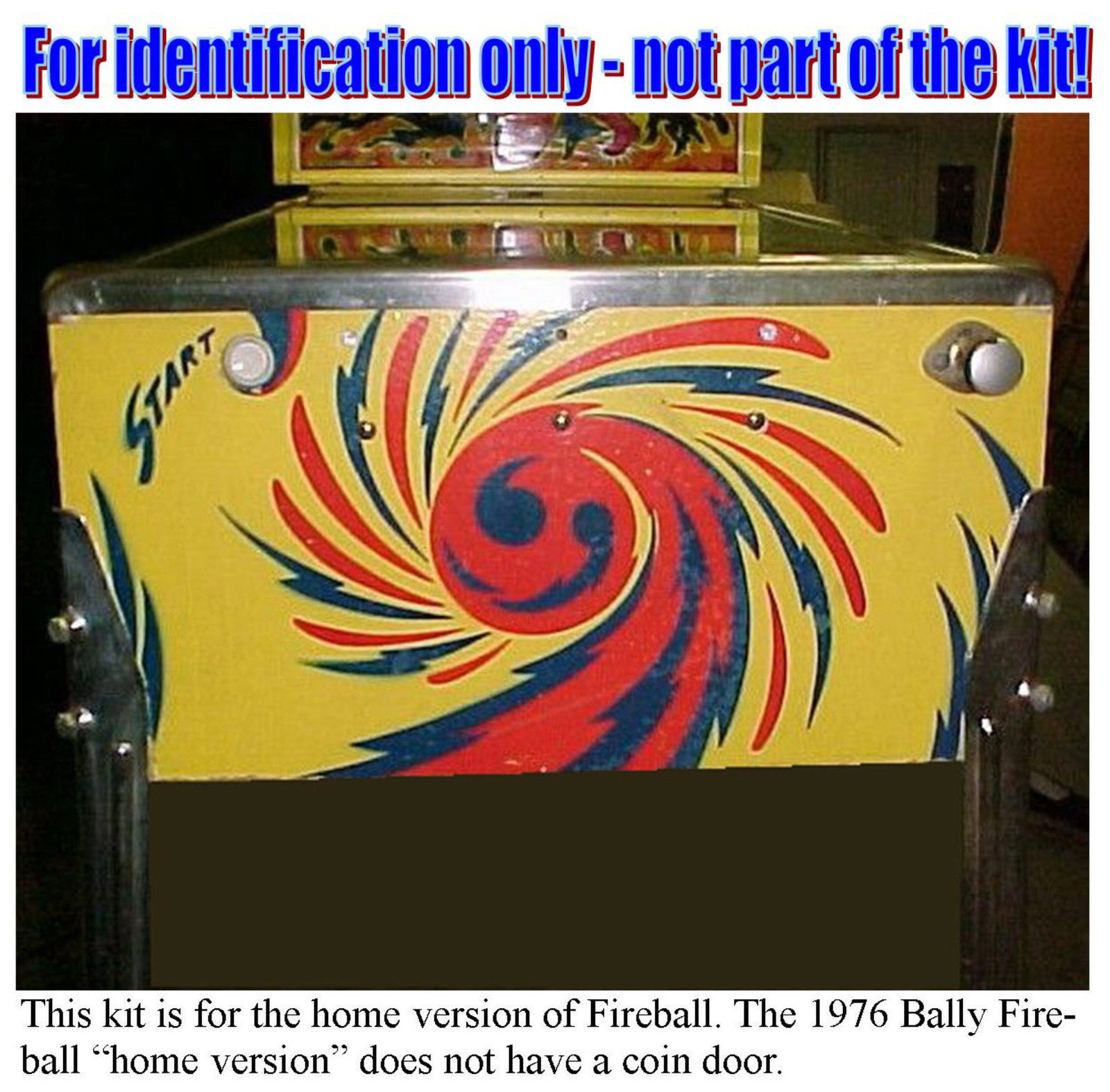 1976 Bally Fireball Tune-up Kit (home version) - Includes Rubber Ring Kit