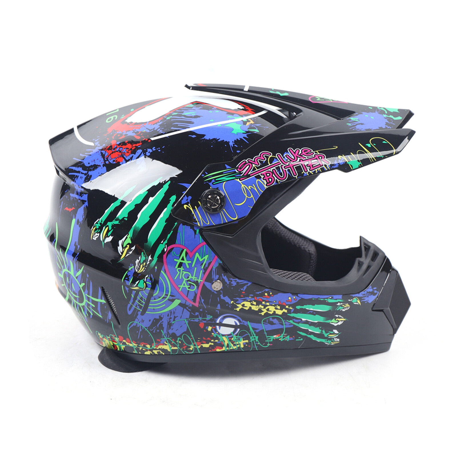 Motorcycle Helmet with Gloves Motorcycle Helmet Set Motocross Helmet Kit L