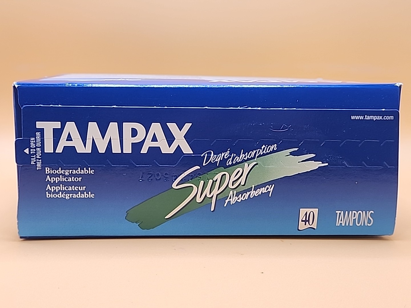 Vintage 1996 Tampax Tampons Super Absorbency Flushable Applicator 40 Count