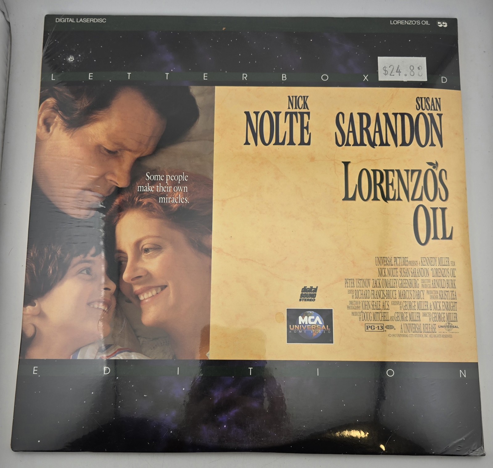 SEALED Laserdisc Lorenzo's Oil