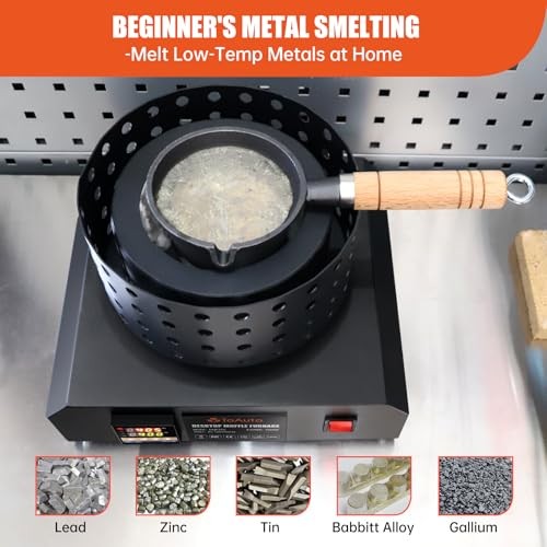 Electric Digital Temp Display Lead Melting Pot,PID Temp Control High Capacity