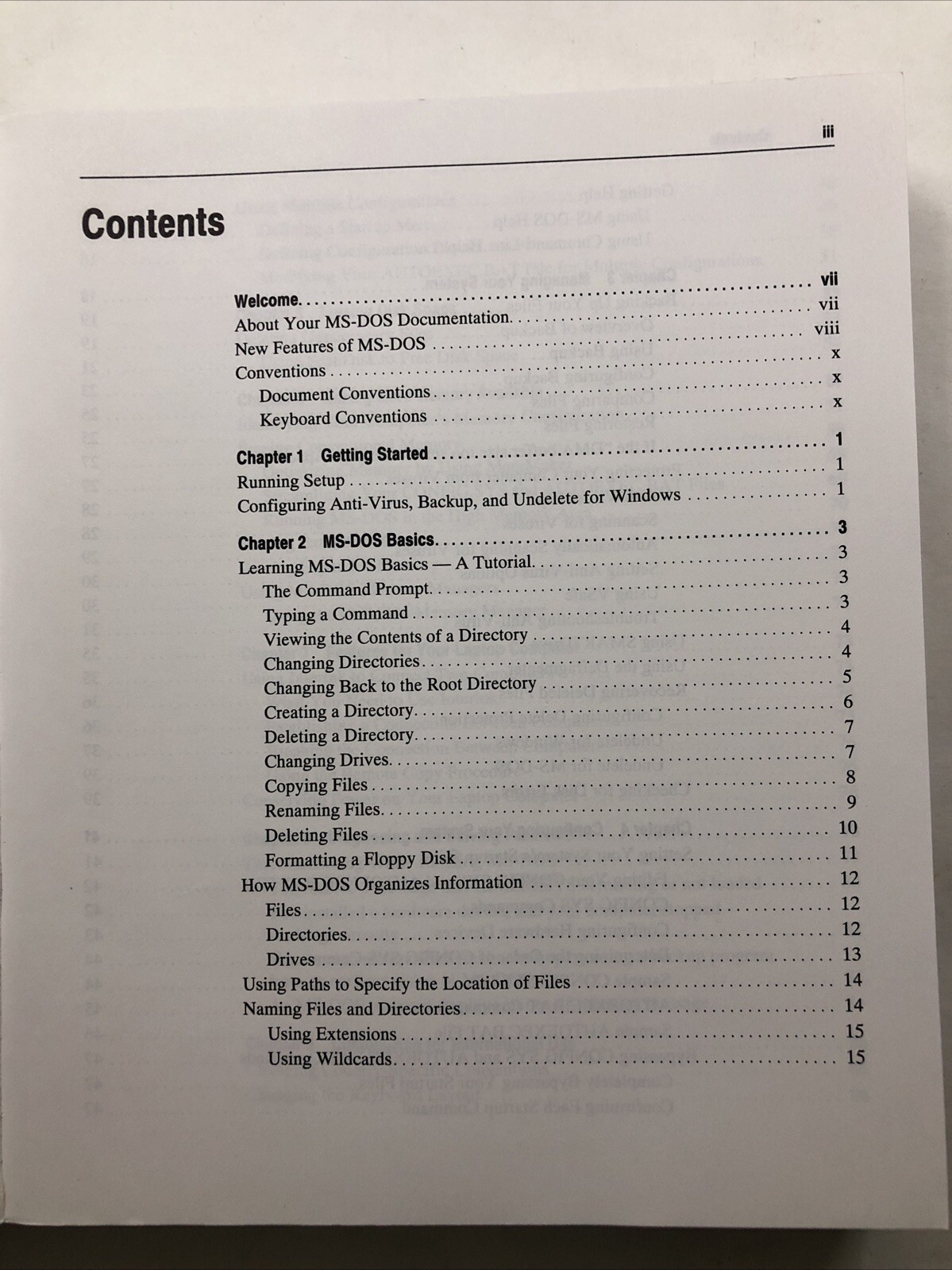 Microsoft Windows & For Working Groups MS-DOS 6.22 Operating Systems Users Guide