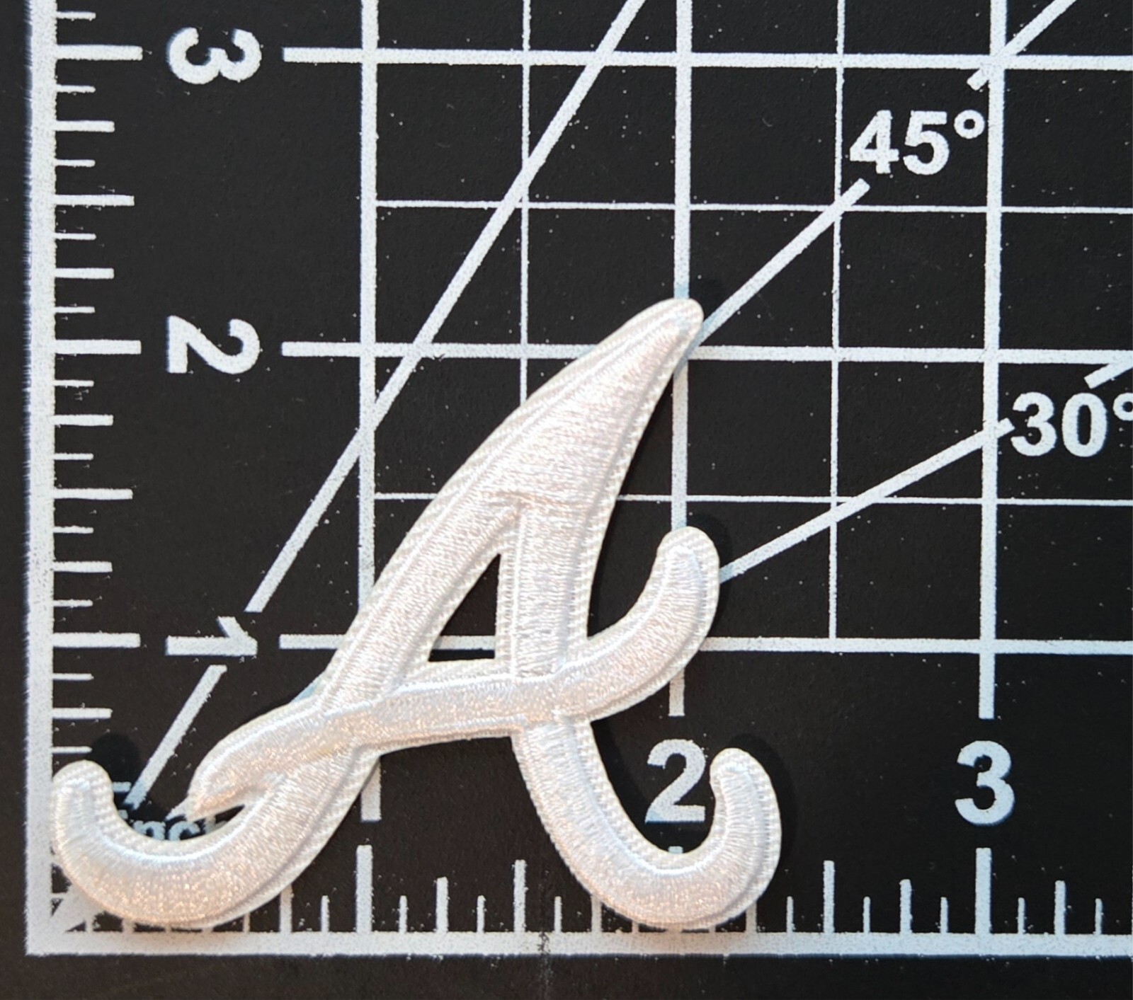 Atlanta Braves Retro White A Iron /Sew On Embroidered Patch ~Free Tracking~