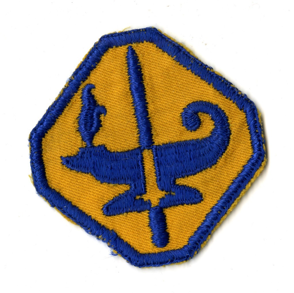 Army Specialized Training Program White Back Patch on Twill WWII Vintage ASTP