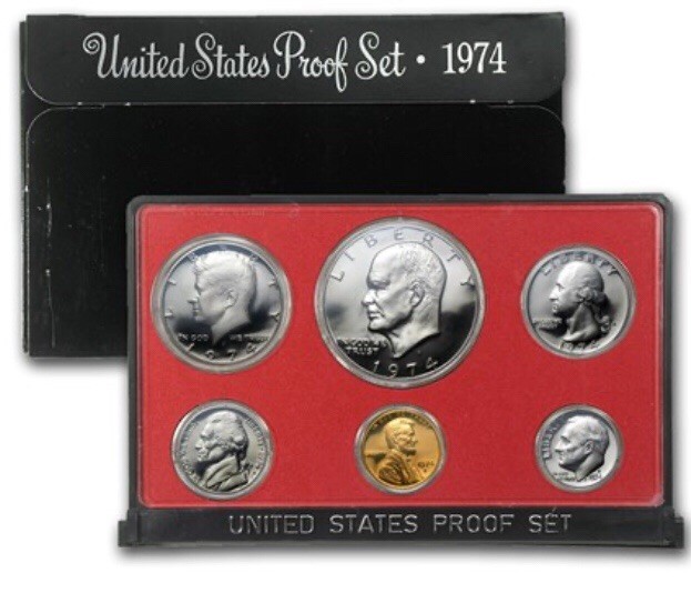 1974 Clad Proof Set U.S. Mint Original Government Packaging OGP