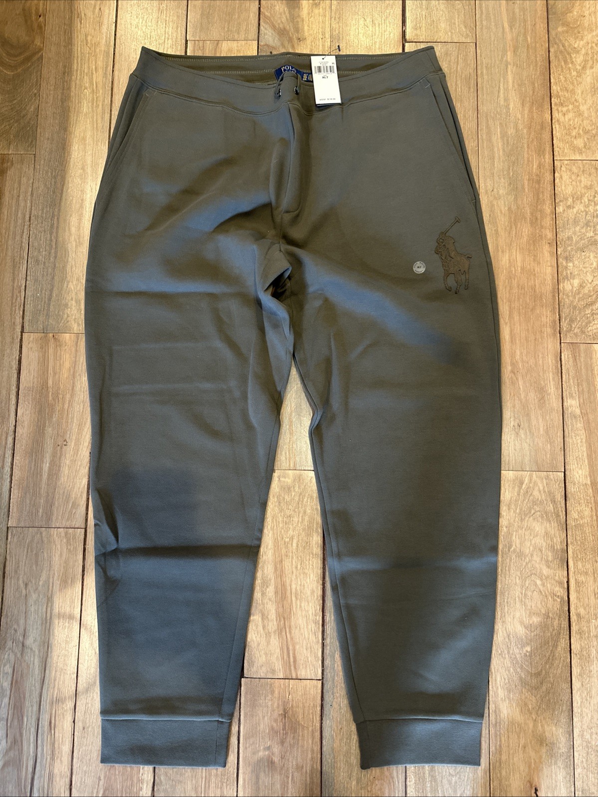 Polo Ralph Lauren Men 3XB BIG PONY Olive Embossed Logo Double Knit Jogger Pants