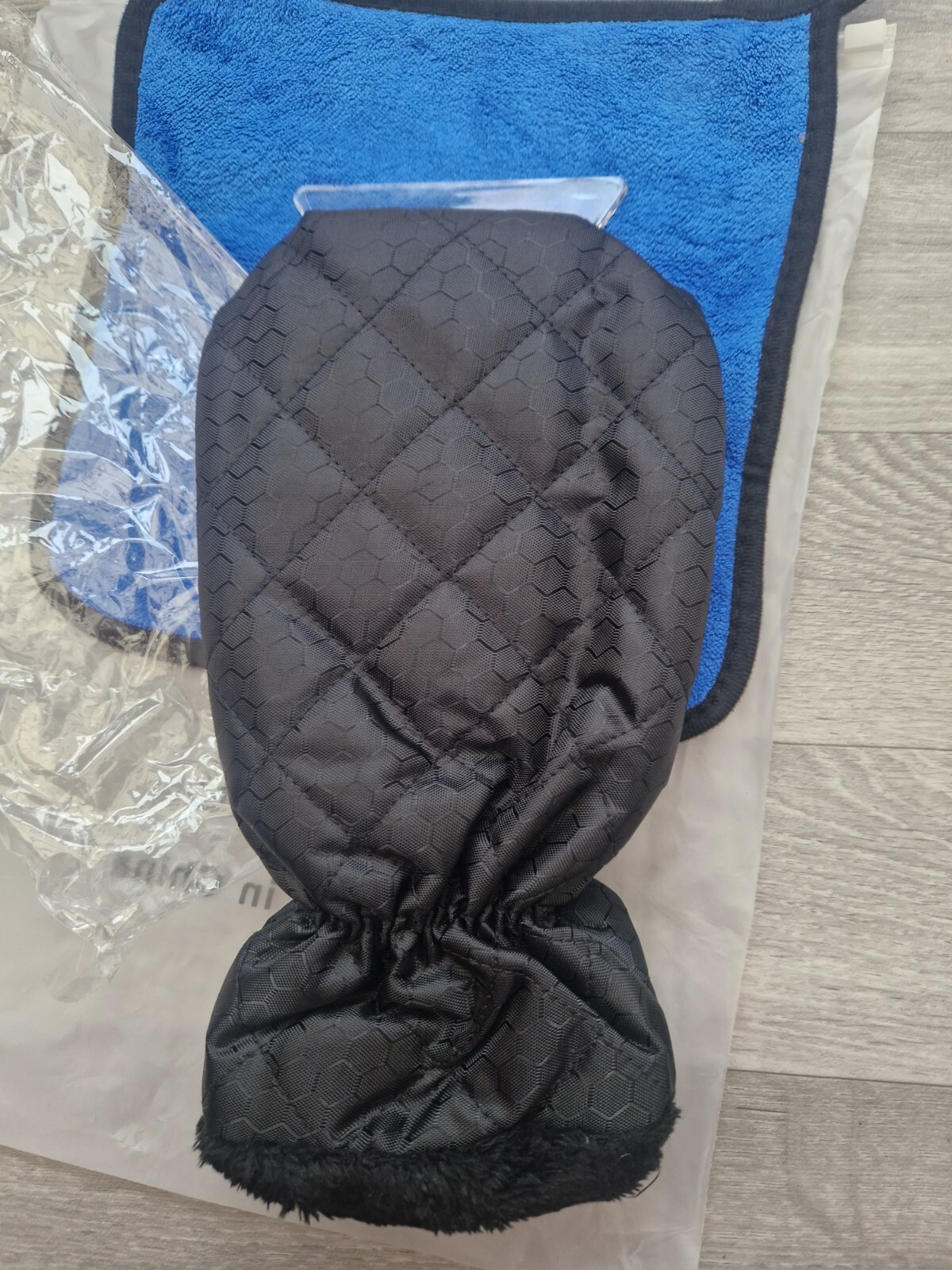 De Icer Mitt Glove Lined Ice Scraper Insulated Plus Cloth