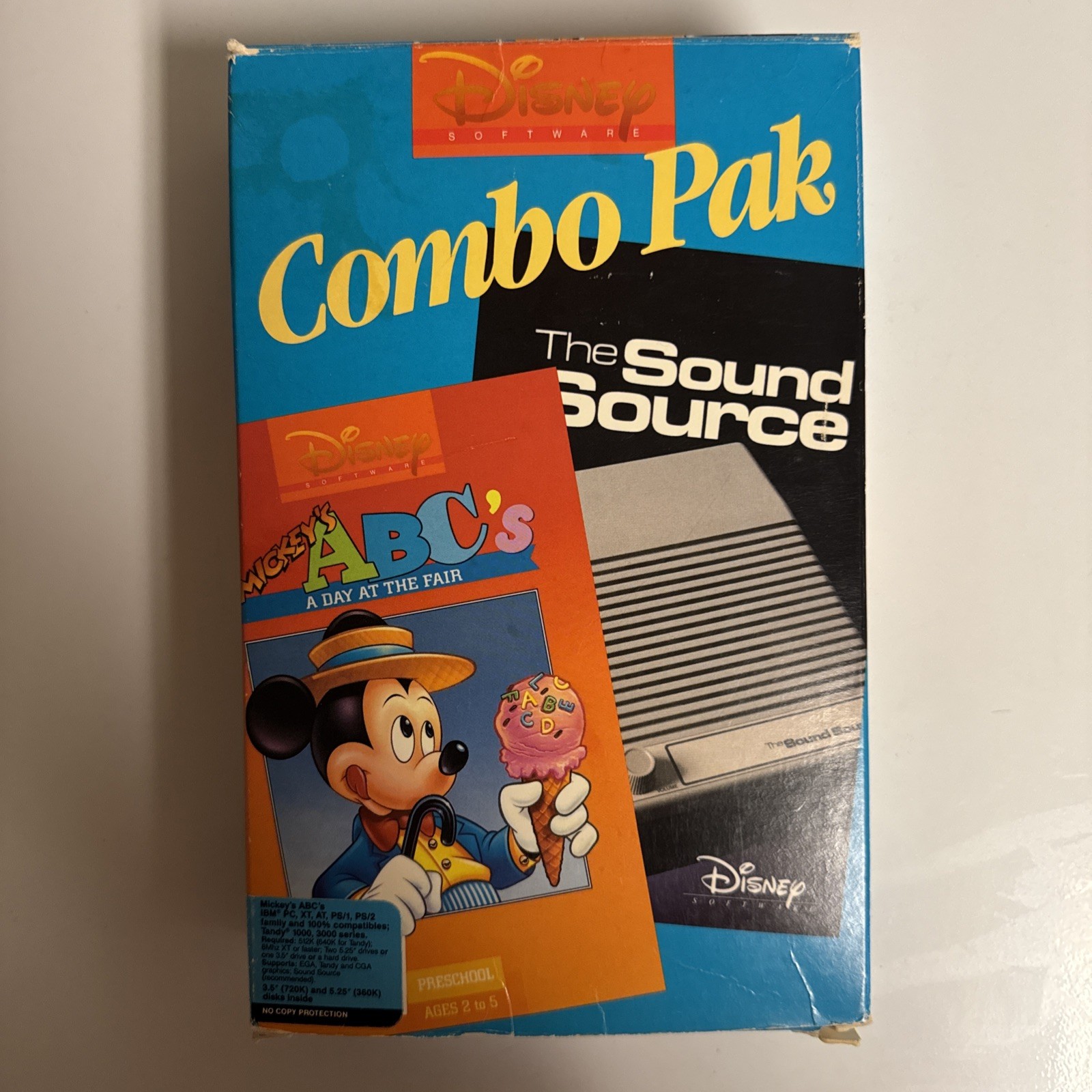 RARE Disney Combo Pak Mickeys ABCs Day At The Fair With Sound Source Complete PC