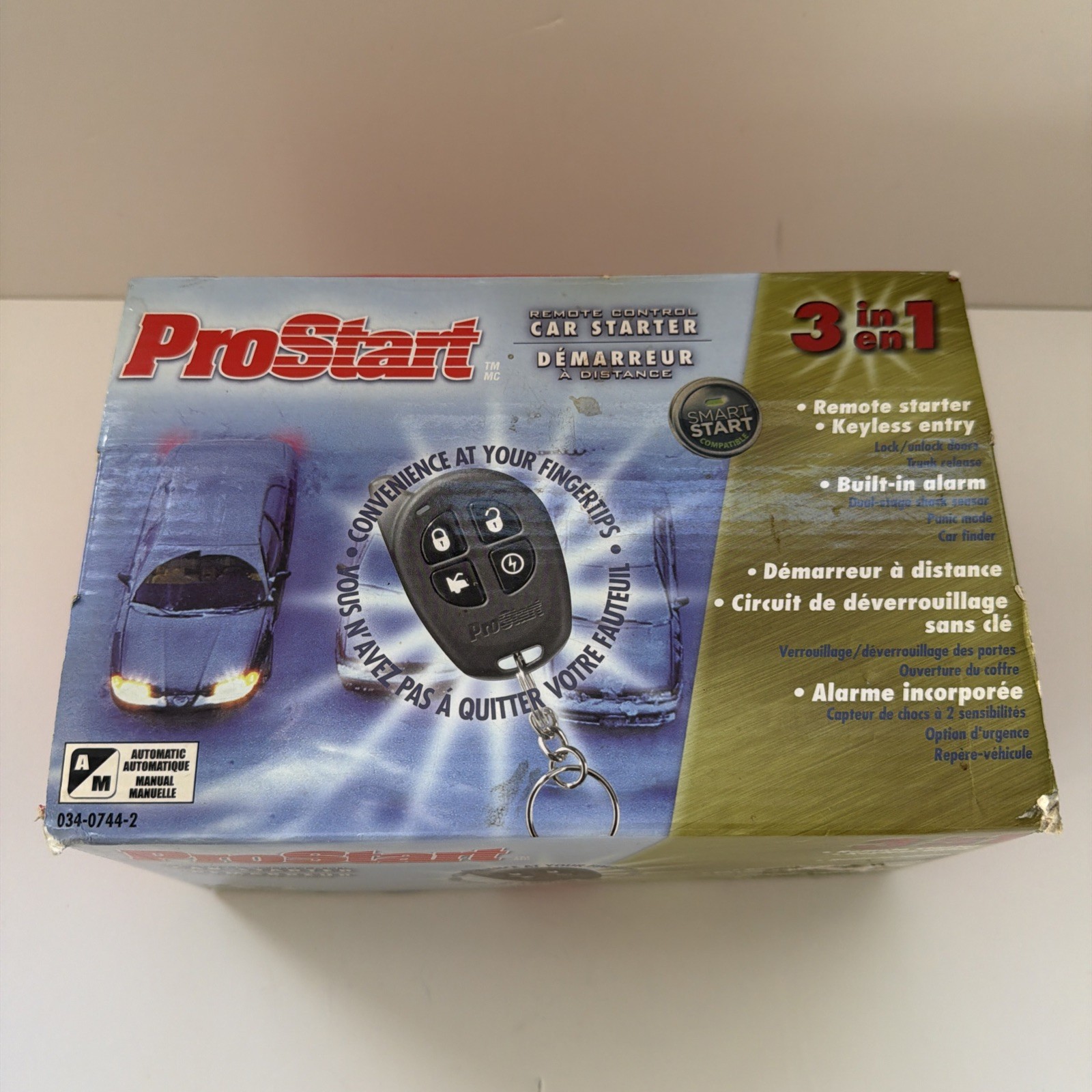 ProStart Remote Control Car Starter 3 In1 CT-5072 Automatic/Manual Keyless Entry