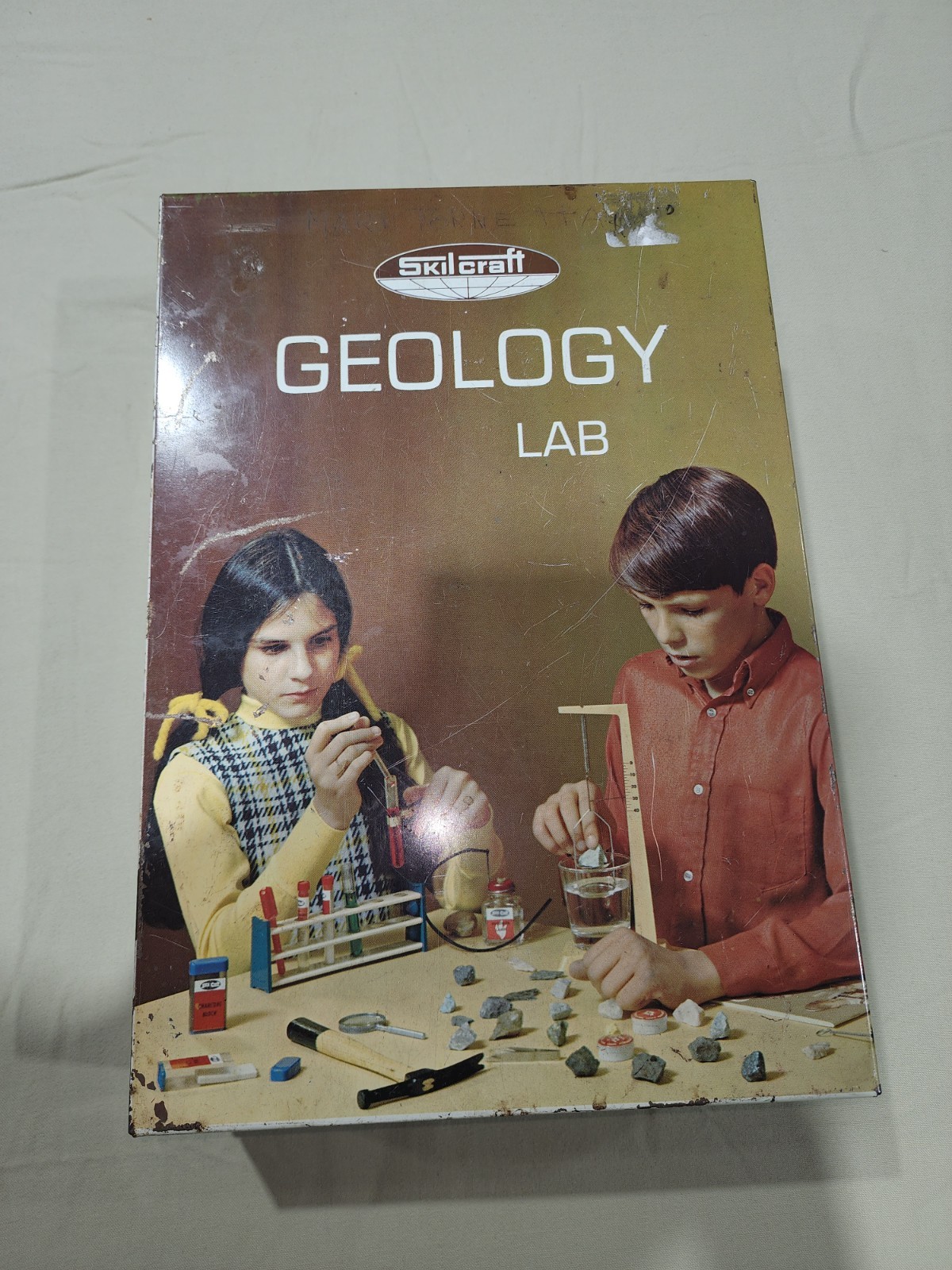 Vintage Skilcraft Geology Lab Science Kit Educational Rock Collection Set