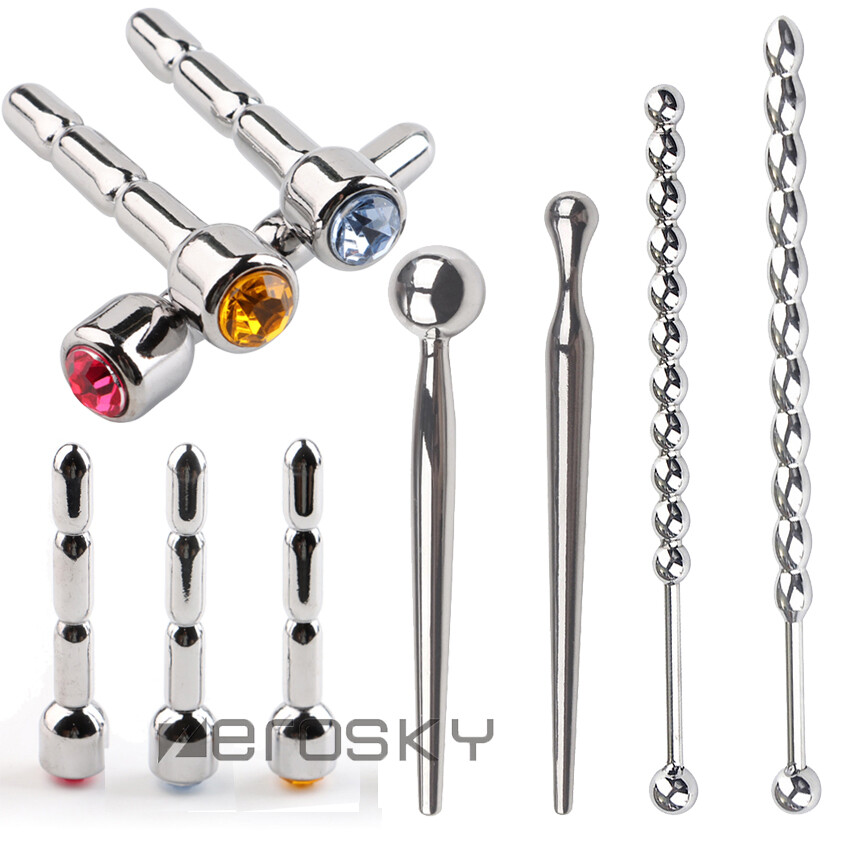 Multi Male Urethral Stretching Sound Stainless Steel Beads New Dilator