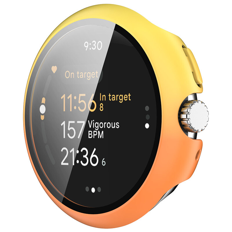 For Google Pixel Watch 3 41/45MM Full Screen Protector Tempered Glass Case Cover
