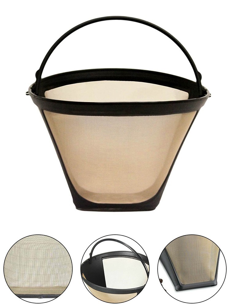 Coffee Accessories,Coffee Filter Filter 4-Cone Shape Coffee Filter Permanent