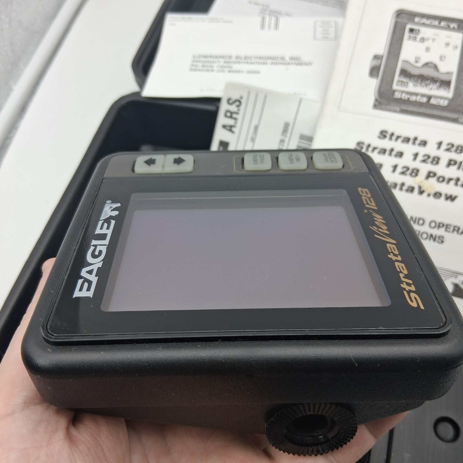 Eagle Strata View 128 Portable Fish Finder, Box, Instructions *UNTESTED READ*