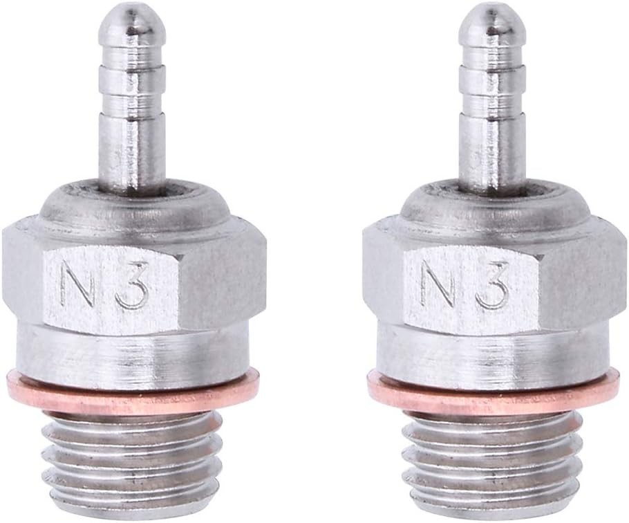 Platinum/Iridium Glow Plug N3 - 2pcs for Enhanced Nitro Engine Performance