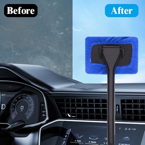 Car Window Cleaner, Car Windshield Cleaner Tool, Windshield Cleaner Dark blue
