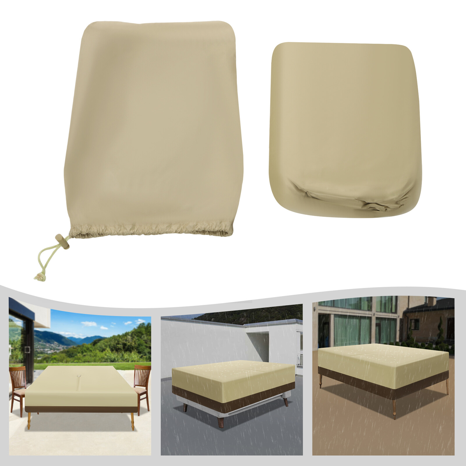 Patio Table & Chair Set Cover Outdoor Table Sofa Protection Cover Furniture Set
