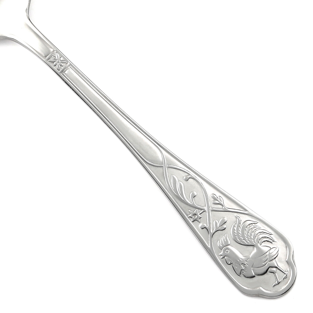 Cambridge ROOSTER Stainless Frost Handle Glossy Bowl Silverware CHOICE Flatware
