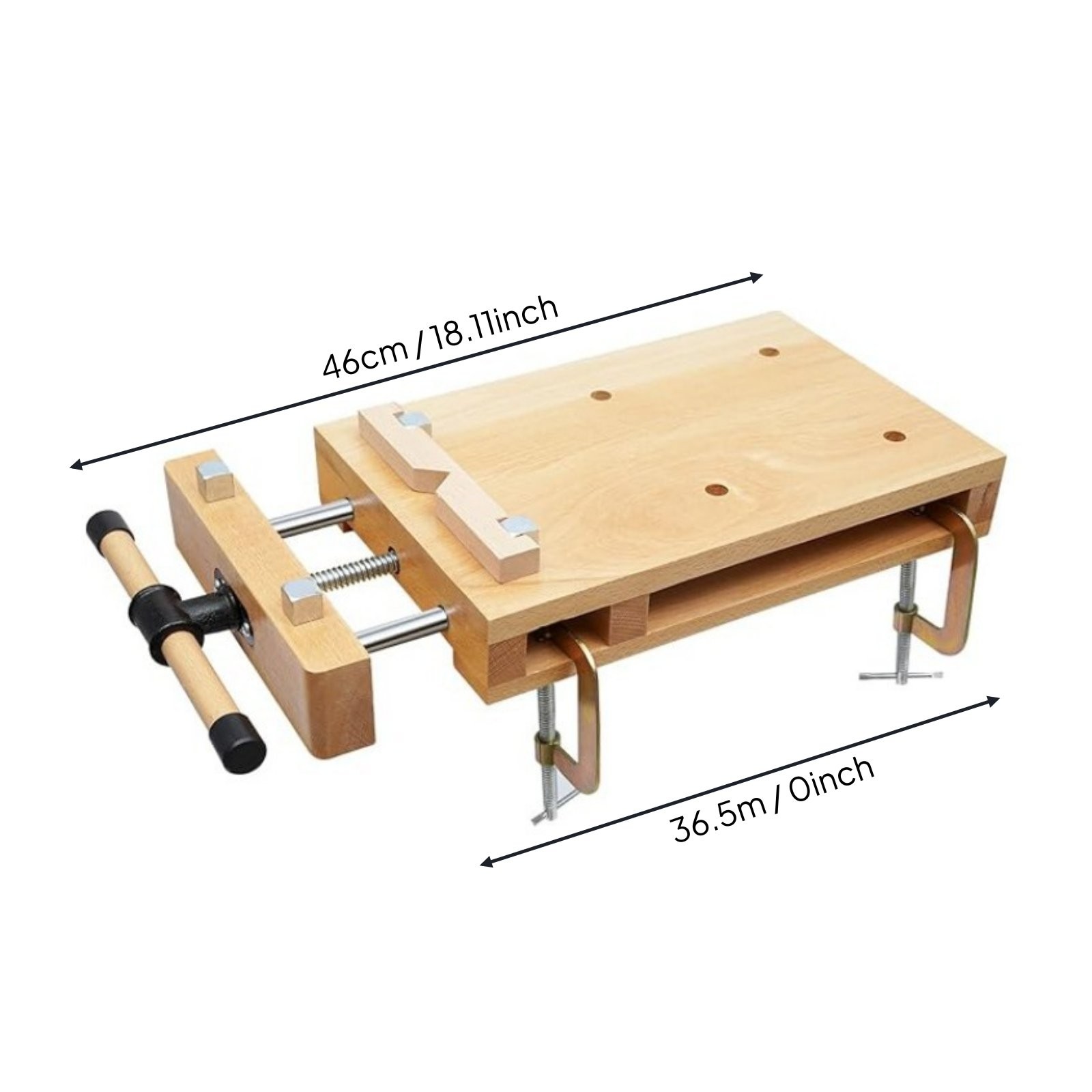 Portable Carpentry Vise Clamping System Hand Tool Small for Woodworkers