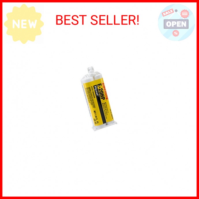 Loctite 237107 E-20HP Hysol Epoxy Structural Adhesive, 50 ml, Off White