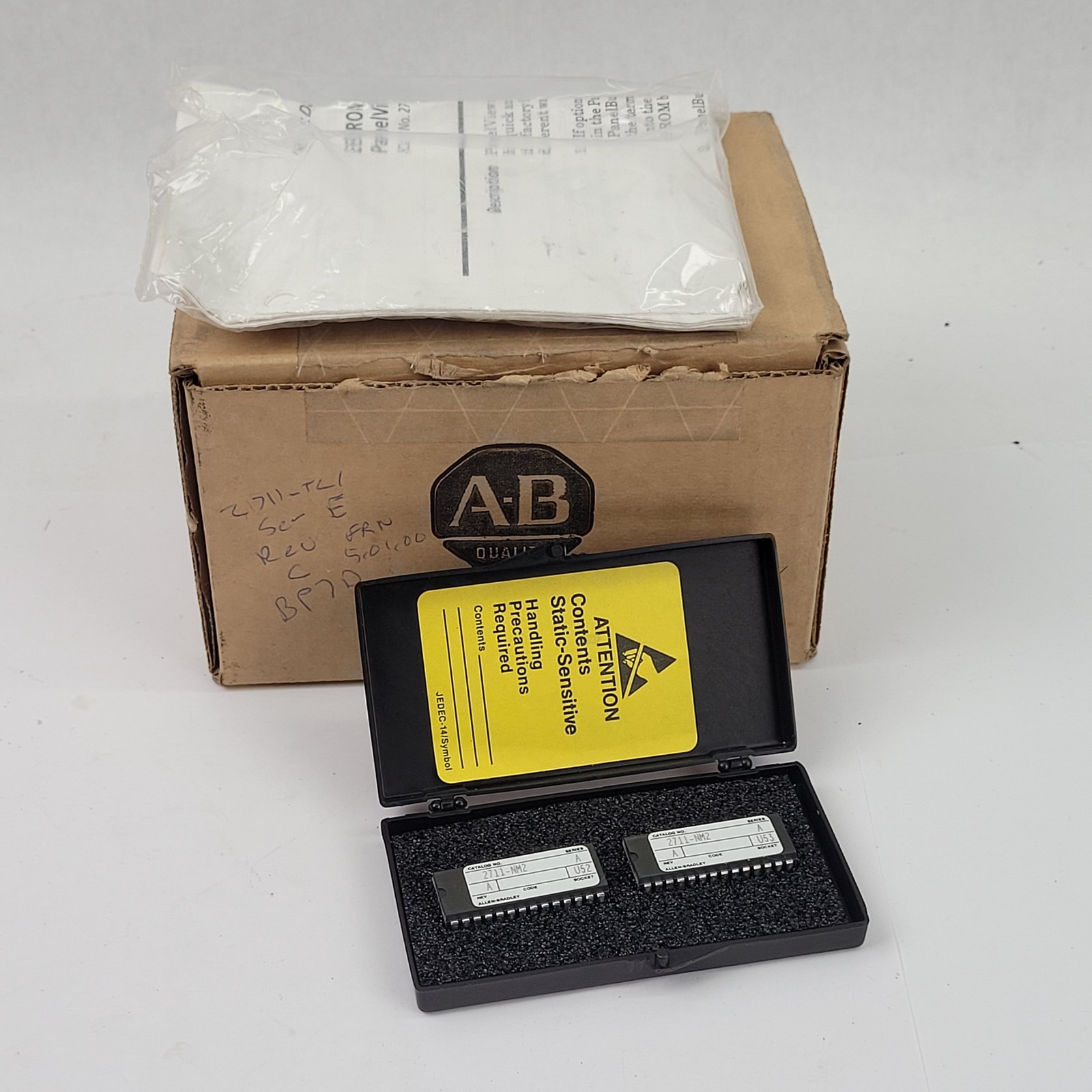 Box of 2 Allen Bradley 2711-NM2 Series A EEPROM Chips - NEW