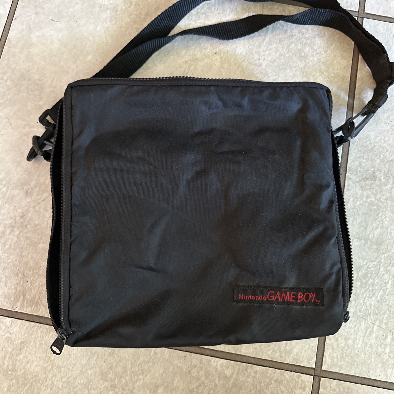 Vintage Nintendo Gameboy Black Games Carry Travel Case
