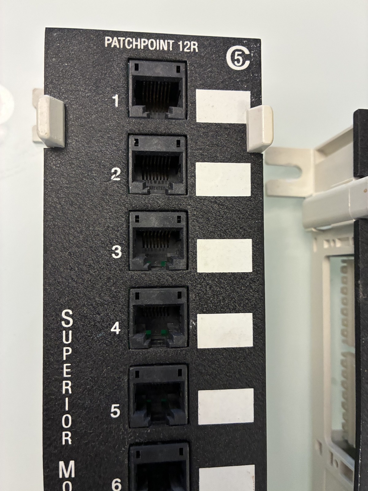 10" Mini 12-Port Vertical Patch Panel - PatchPoint 12R - PP12RB