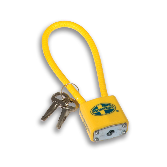 CABLE GUN LOCK (YELLOW) 14" Fits most pistols, handguns, rifles, shotguns