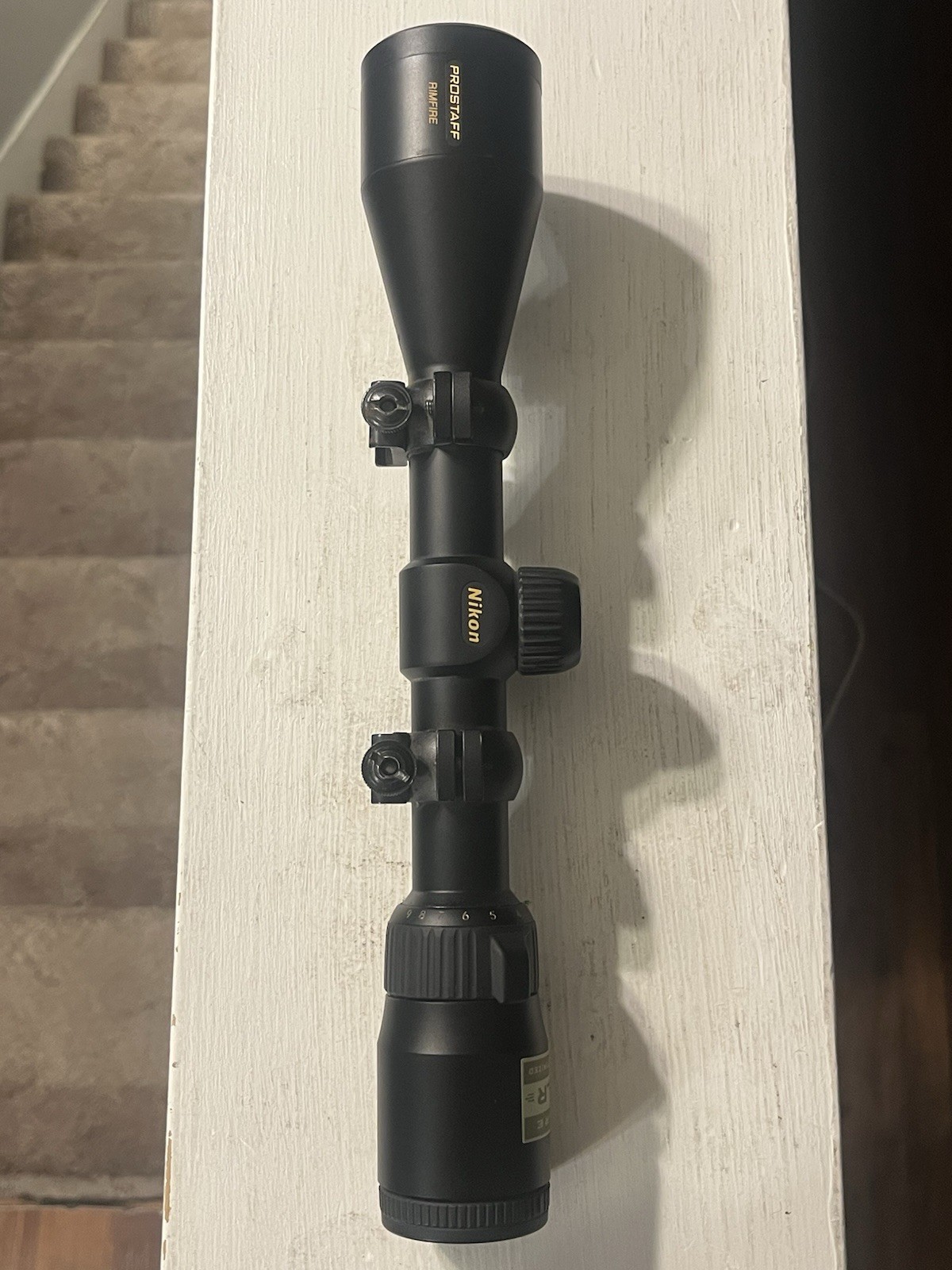 Nikon Prostaff Rimfire 3-9x40 BDC 22LR Black Matte Rifle Scope + Rings