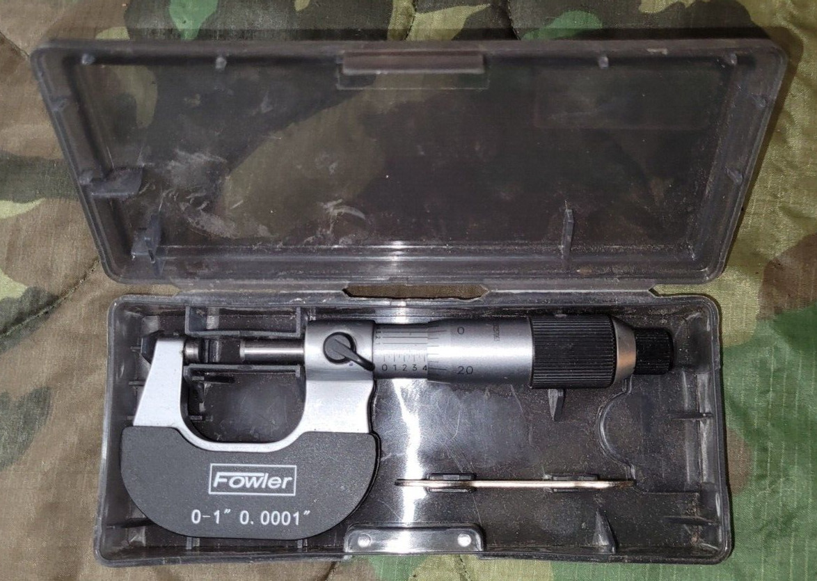 Fowler 0-1 in micrometer with box
