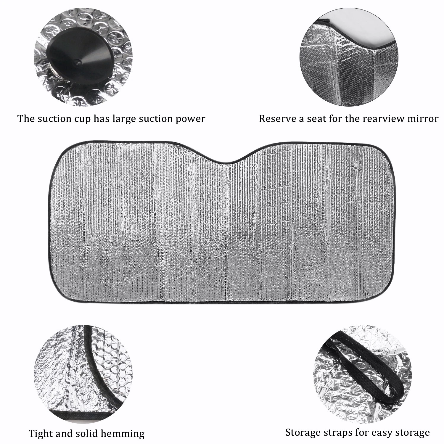 Foldable Car Windshield Front Window Sun Shade Cover Visor UV Block Protector