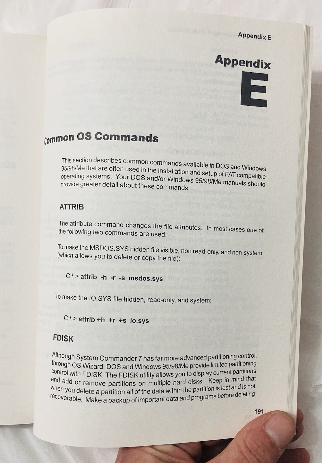 System Commander Version 7 User Manual VCOM Computing Guide Windows Linux (2001)