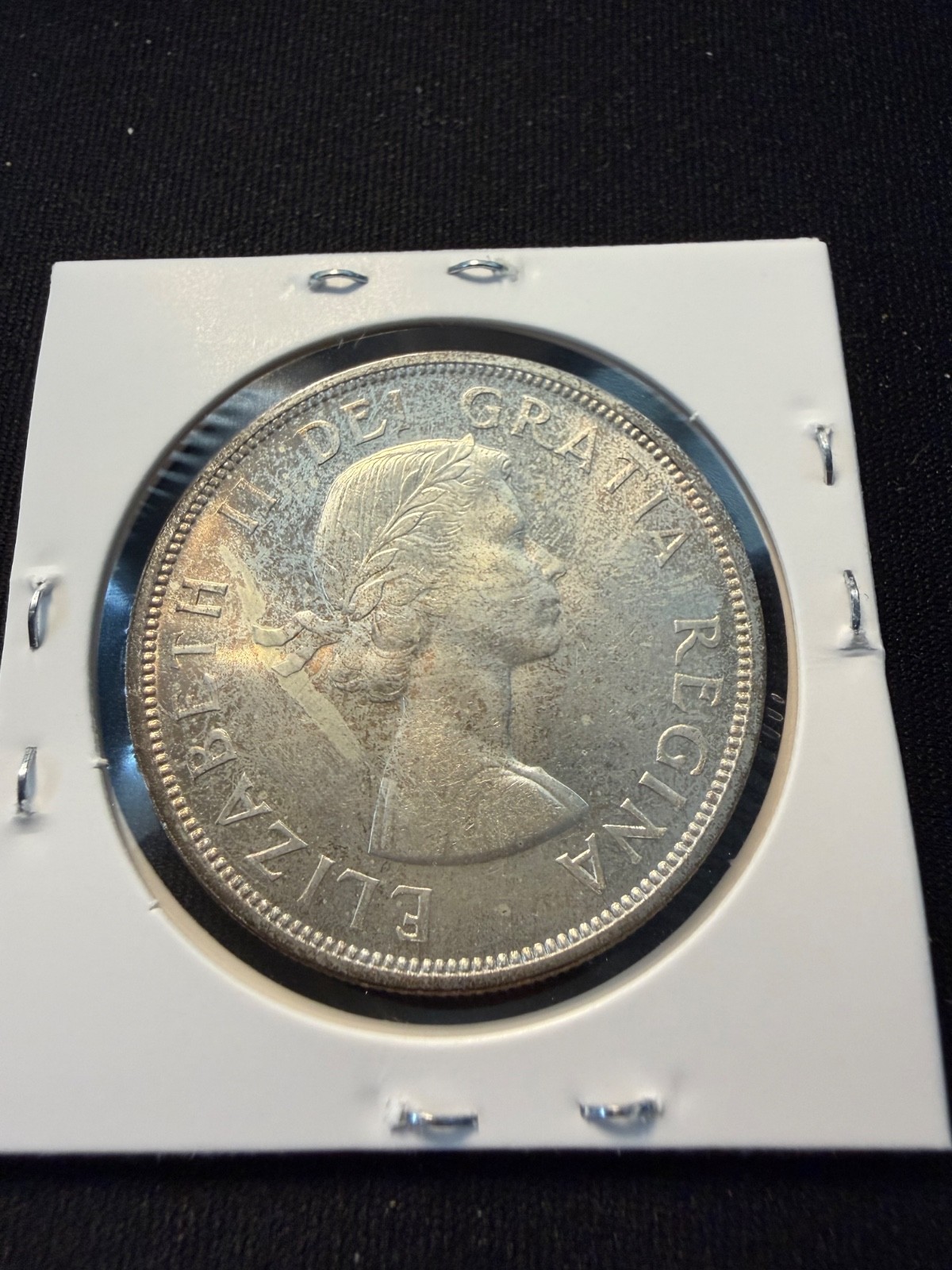 1962 Gem Toned Canadian Silver Dollar Coin