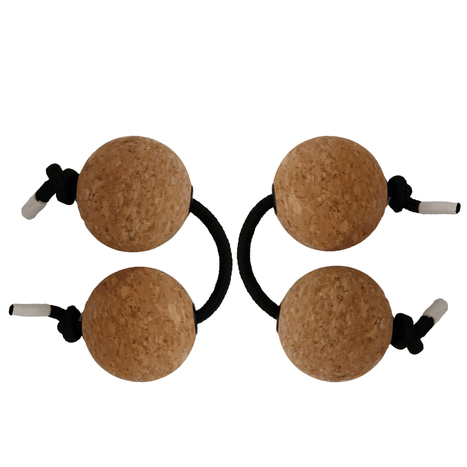 2 Pairs Aslatuas Shakers Rhythmic Wooden Ball Kashaka Shaker Instrument For Kids