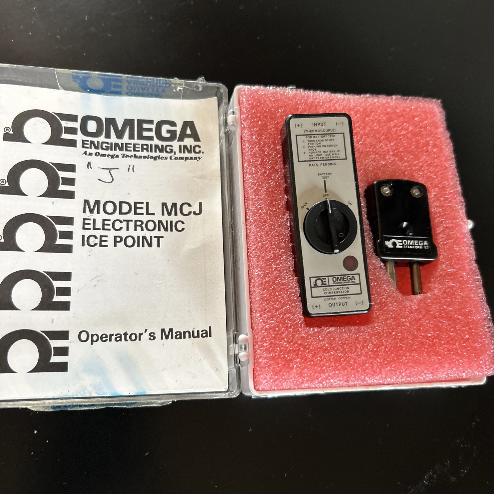 OMEGA MCJ-E Cold Junction Compensator Miniature Electronic Ice Point Used