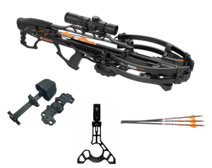 Ravin R29X Crossbow Package Black 3 Bolts Scope Quiver Bipod Integrated - New