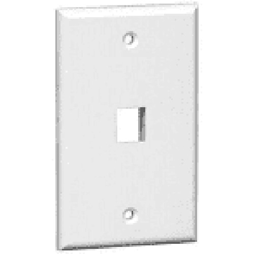 1-Port Keystone Single Gang Wall Plate XFPOP-00470