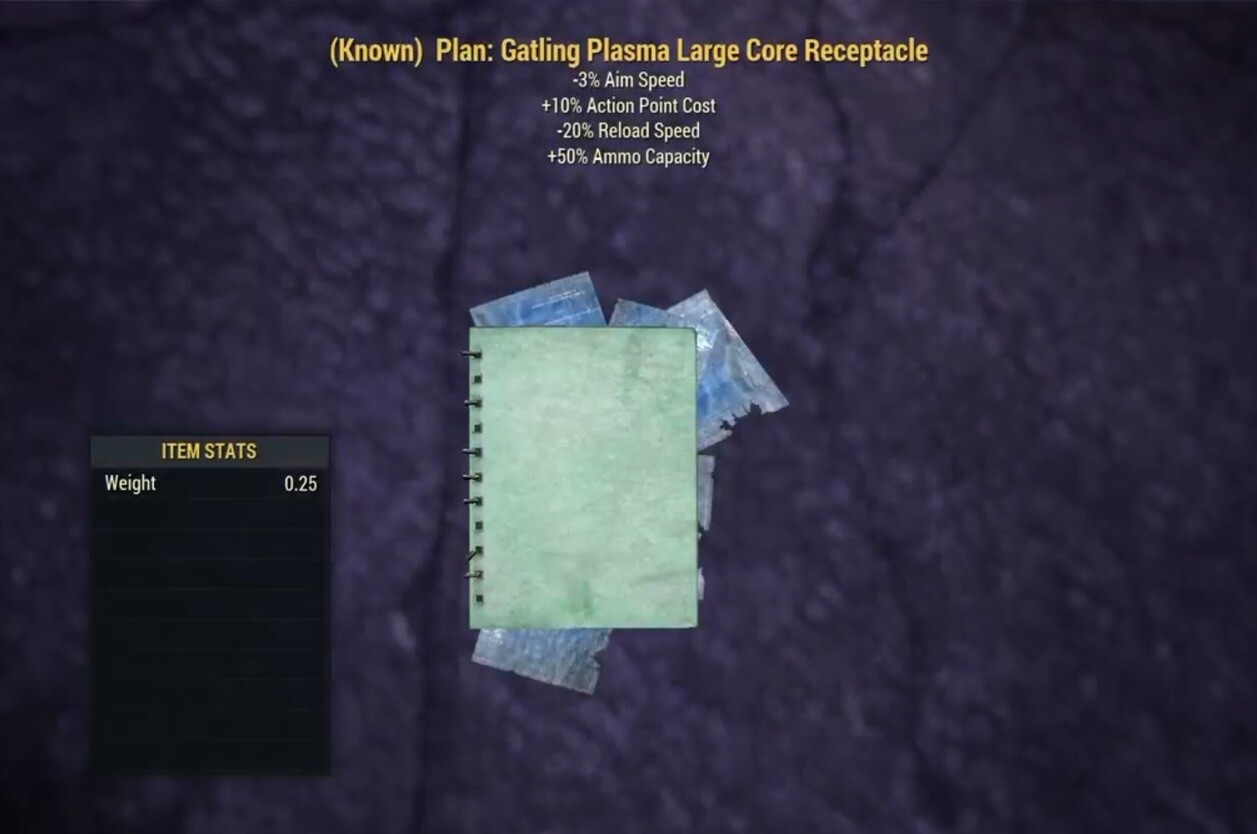 (Xbox) Gatling Plasma Large Core Receptacle Plan
